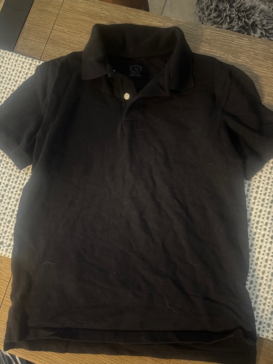 The Children's Place Other - The Children's Place Black Polo Shirt with Two-Button Placket